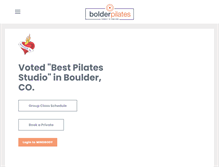 Tablet Screenshot of bolderpilates.com